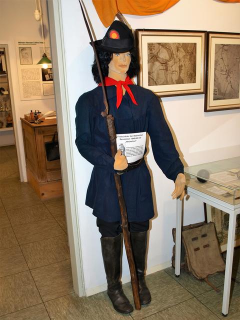 Kleidung eines badischen Freischärlers im Heimatmuseum