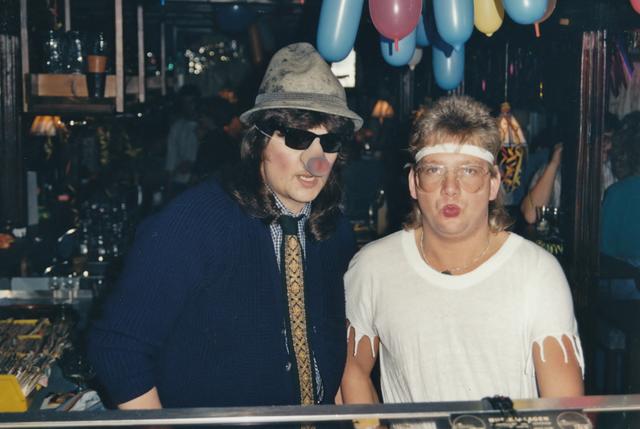 Immer zu einem Spaß aufgelegt: Michael Hahn und DJ Rolly Dee. | Foto: Michael Hahn