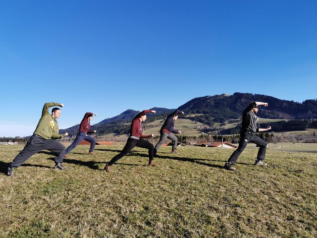 Training vor toller Bergkulisse | Foto: ps