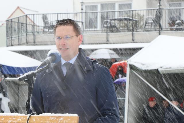 Johannes Steiniger bei seiner Ansprache | Foto: ps