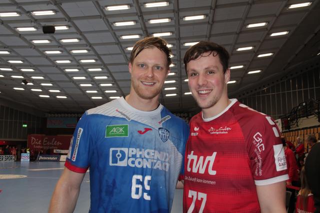 Christian Klimek (links) kommt zur nächsten Saison wieder zu den Eulen zurück - hier mit Jannek Klein