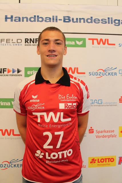Jerome Müller bei der Teampräsentation von den Eulen Ludwigshafen
