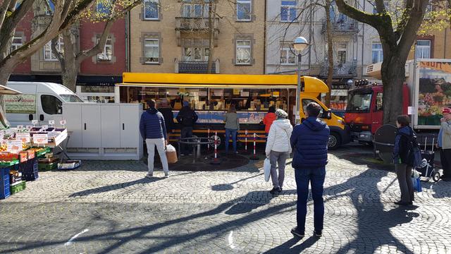 Tüftelei mit der Platzierung der Stände - vor dem Hintergrund "Abstand halten": "Besucherstärkere" Händler haben links und rechts mehr Platz für Warteschlangen bekommen. | Foto: www.jowapress.de