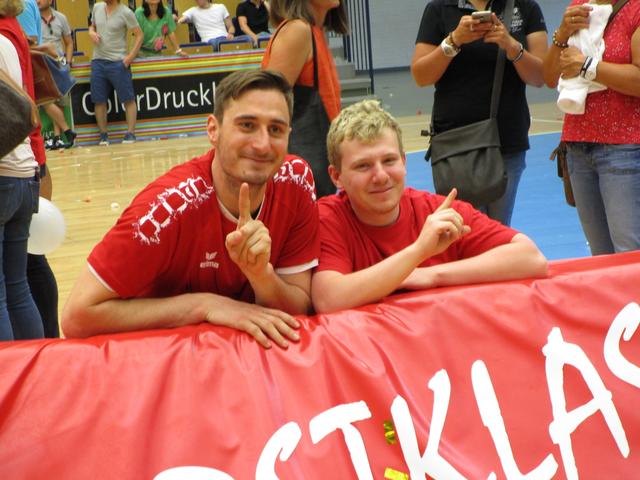 Der jetzige Eulen-Kapitän Gunnar Dietrich (links)