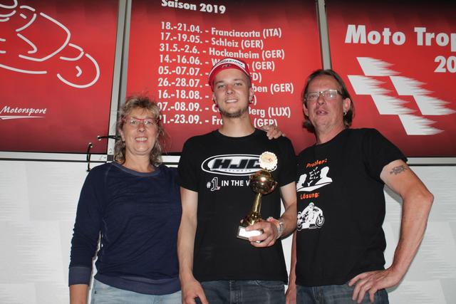 Nicolai Kraft mit seinen Eltern