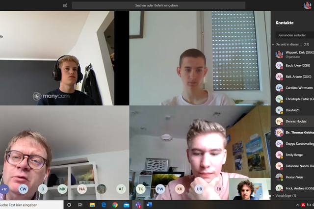 Videokonferenz mit dem Bundestagsabgeordneten | Foto: ps