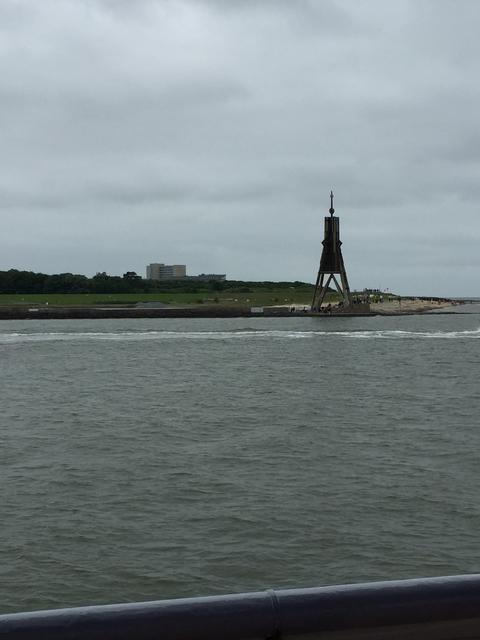 Die Kugelbake von See aus  | Foto: H.S.B.