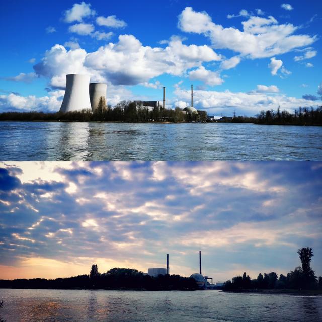 Dieses Vorher- Nachherbild der Kühltürme von Philippsburg hat uns Wochenblatt-Leserin Laura Brands geschickt. | Foto: Laura Brands 