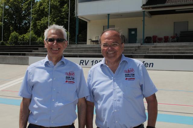 Teamleiter Hermann Mühlfriedel und Werner Schröter (rechts)