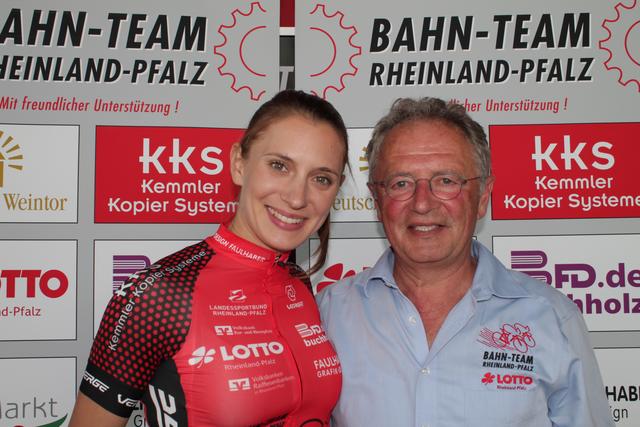 Olympiasiegerin Miriam Welte mit Erfolgstrainer Frank Ziegler (Foto Michael Sonnick)