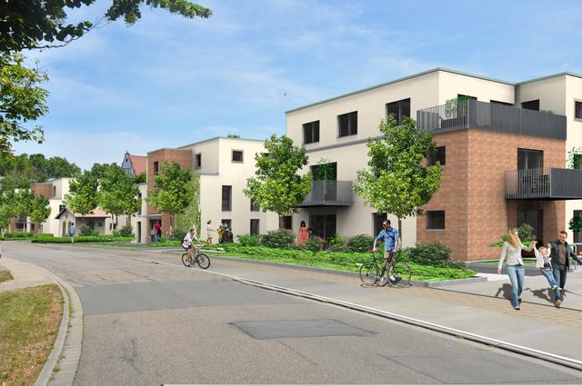 So soll es Mitte 2021 gegenüber vom Ludwigstor aussehen. Das alte Octroi-Häuschen bleibt erhalten. | Foto: Inwo