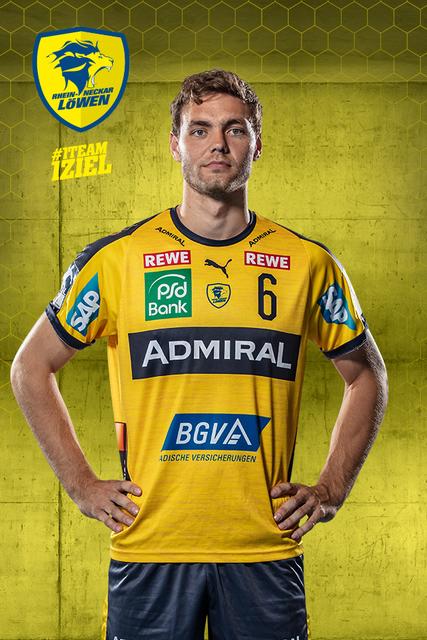 Niclas Kirkelokke trägt die 6 bei den Rhein-Neckar Löwen | Foto: ps