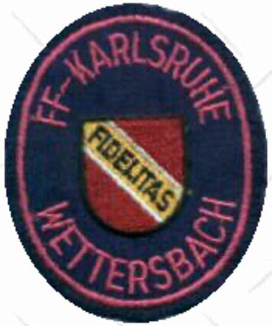 Ärmelabzeichen der Freiw. Feuerwehr Karlsruhe, Abteilung Wettersbach | Foto: Feuerwehr Wettersbach