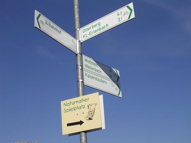 Beschilderung entlang des Lautertal-Radwegs | Foto: VG Otterbach-Otterberg