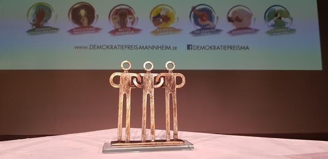 Wird in diesem Jahr erstmals vergeben: der Demokratiepreis Mannheim. | Foto: de Vos