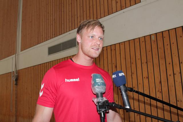 Christian Klimek bei den Interviews (Foto Michael Sonnick)