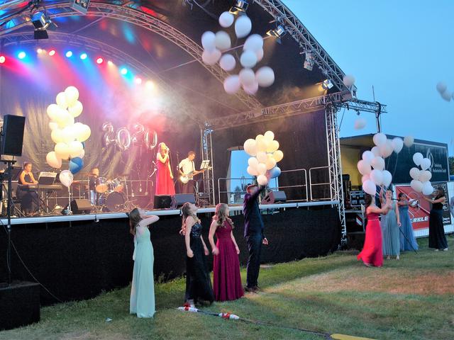 Luftballons zum Finale