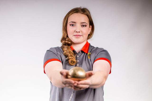 Samantha Borutta (TSG Mutterstadt) wurde in Braunschweig mit 66,20 Metern Vizemeisterin (Foto Samantha Borutta) 