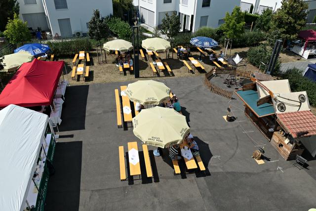 Von oben auf den Festplatz | Foto: Brigitte Melder