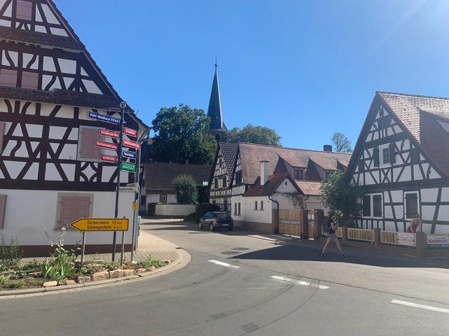 Fachwerkidylle in Gommersheim. | Foto: Franz walter Mappes