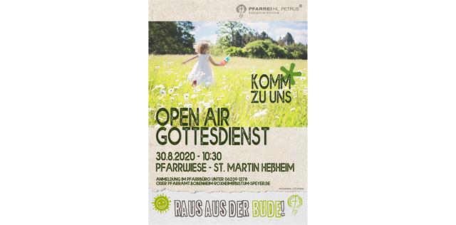 Einladung zum Open Air Gottesdienst | Foto: Pfarrei Hl. Petrus (2020), Design: M. Hofmann