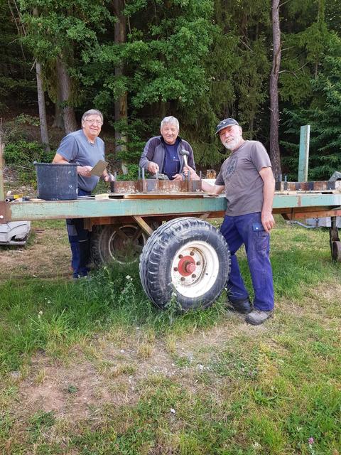 Immer wieder waren einige Vereinsmitglieder im Einsatz | Foto: Privat