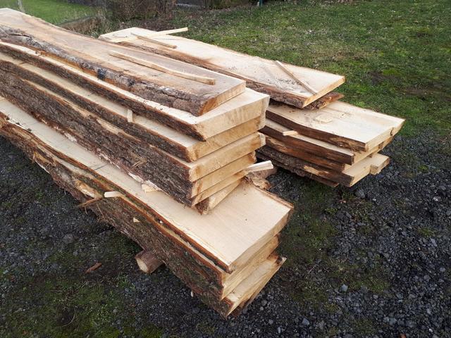 Die fertigen Bohlen... | Foto: Privat