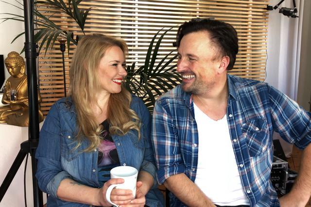 Silvi und Christian beim Videodreh für SWR1. | Foto: Marion Stein