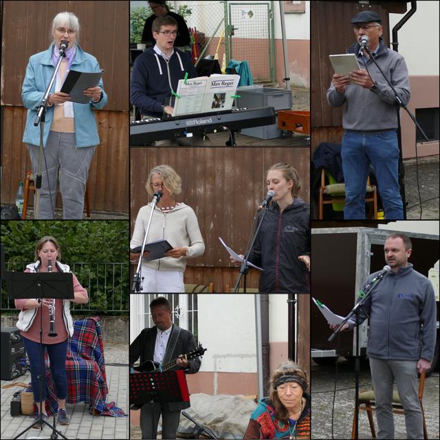 Christopherusfestband in der Besetzung für den Open Air Gottesdienst