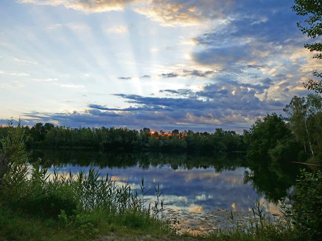 Bild 5, Mai
Vor Sonnenaufgang am Wehlachweiher II, Haßloch