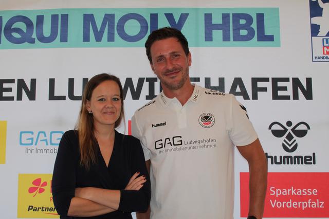 Lisa Heßler und Ben Matschke von den Eulen Ludwigshafen (Foto Michael Sonnick)
