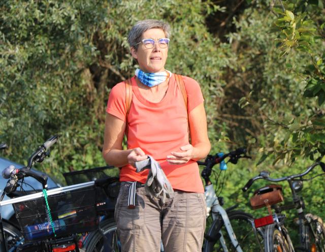 Jutta Paulus beim Rhine CleanUp-Day 2020 | Foto: Heike Schwitalla