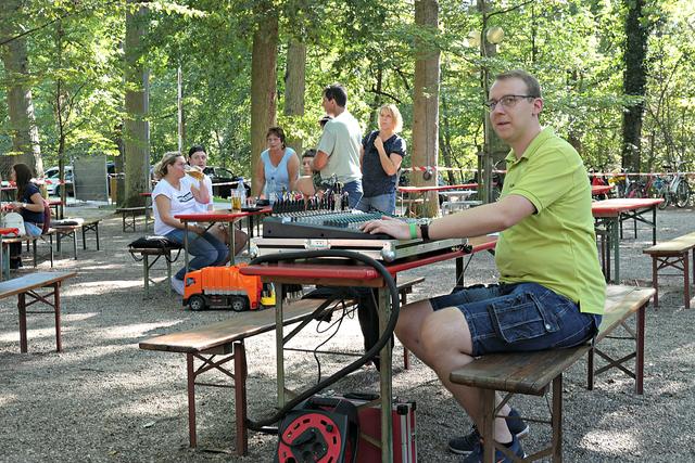 Marco Hartmann an der Technik | Foto: Brigitte Melder