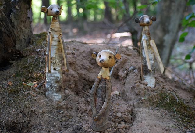 März 6: Skulpturen im Zauberwald bei Fischbach, Verbandsgemeinde Enkenbach-Alsenborn | Foto: Andreas Steil