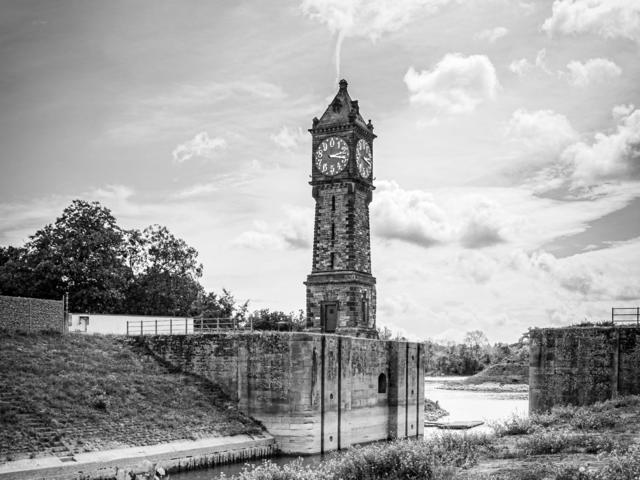 Januar 6: Pegeluhr Ludwigshafen | Foto: Martin Beckmann