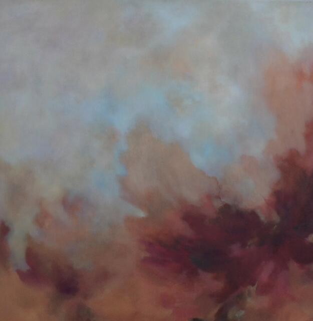 Christine Schön, ohne Titel, Öl auf Baumwolle, 100 x 100 cm, 2017