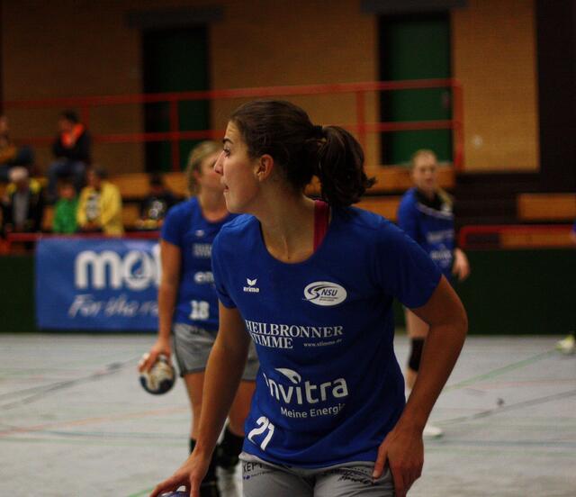 Irene Espinola Perez, eine der Gegenspielerinnen der jungen Maj Nielsen, die in der Ballei gegen  die Luchse am Schluss klar domninierten, obwohl das Spiel enger war...als es das Ergebnis aussagt.
Espinola Perez erzielte 9 Feldtore...
FotoArchiv Merkel+Merkel