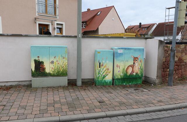 Kunst im öffentlichen Raum - Streetart in Lingenfeld | Foto: Heike Schwitalla