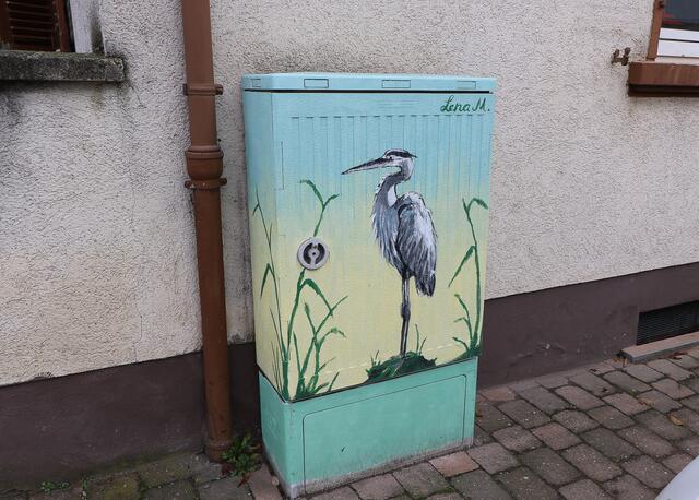 Kunst im öffentlichen Raum - Streetart in Lingenfeld | Foto: Heike Schwitalla