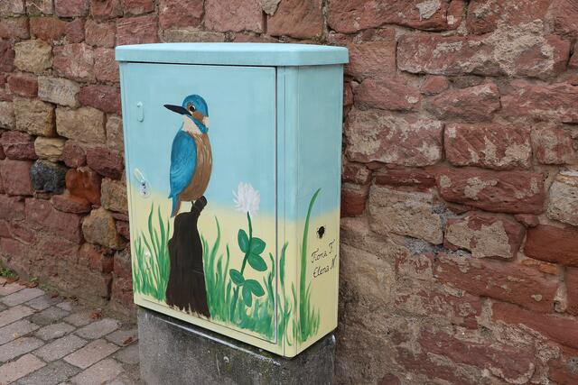 Kunst im öffentlichen Raum - Streetart in Lingenfeld | Foto: Heike Schwitalla