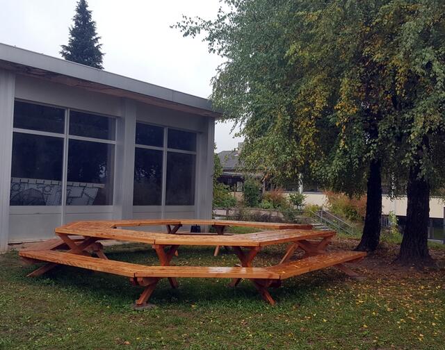 Das Grüne Klassenzimmer der Burggartenschule in Kraichtal.