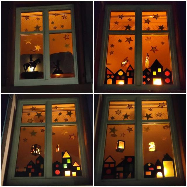 Wunderschön gestaltete 
St. Martinsfenster der Kita Arche Noah in Weilerbach
Jeden Abend beleuchtet! 
Und garantiert coronafrei😀 | Foto: Foto Daniela Eberlein