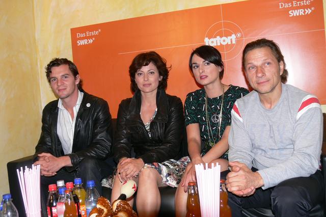 Der Mannemer Richy Müller (rechts) und das Team vom Südwest-Tatort.  fotos (6): engelhardt 