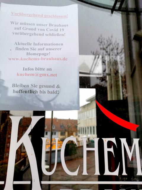Nix geht mehr in der Gastronomie, die unter dem zweiten Lockdown leidet. Foto: Kling-Kimmle