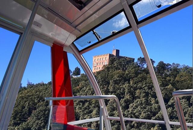 Seit einigen Jahren existieren Pläne zum Bau einer Großkabinen-Seilbahn auf das Hambacher Schloss. | Foto: Pacher