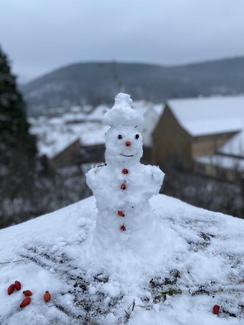 Schneemann mit Hut ⛄️ 