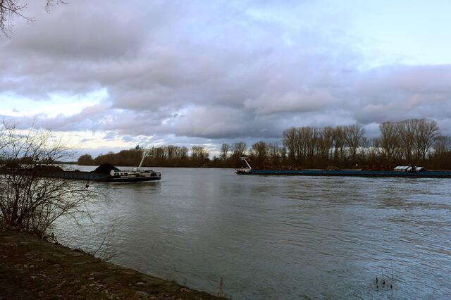 Am Freitag, 29. Januar 2021, 16.30 Uhr, war der Schifffahrtsverkehr noch nicht eingestellt. | Foto: Gisela Böhmer