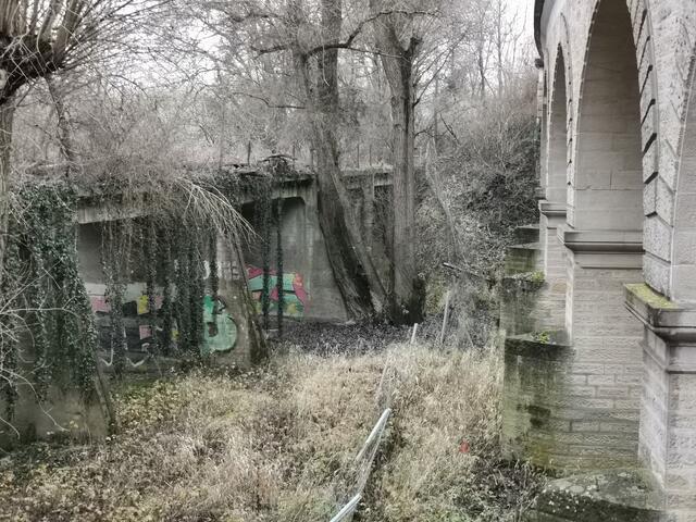 Der alte und der neue Brückenbau - die Anfahrt zum Rhein | Foto: Heike Schwitalla