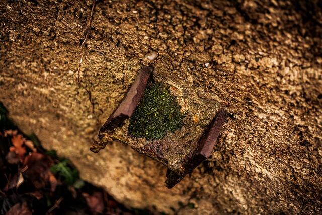 Bauteile der alten Rheinbrücke auf der badischen Seite | Foto: Paul Needham