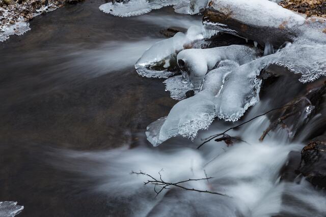 Karlstal in Ice - Langzeitbelichtung in der Karlstalschlucht Januar 2017 | Foto: Jens Vollmer